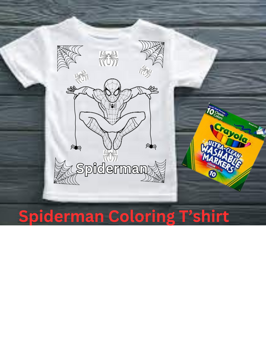 Spiderman Coloring T'shirt