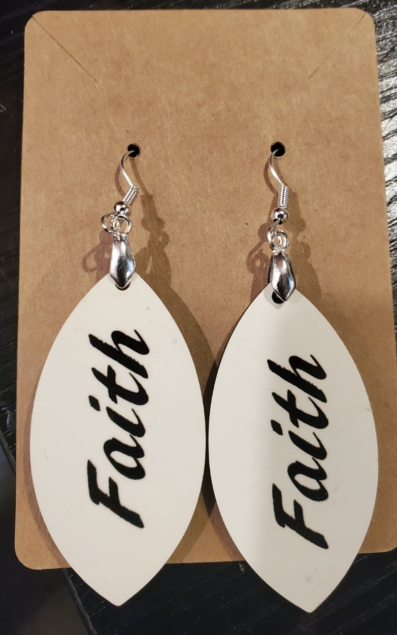 Customized Earring ( faith)